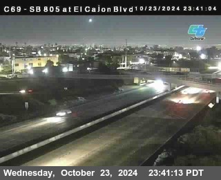 SB 805 at El Cajon Blvd (On Ramp)