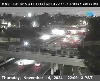 SB 805 at El Cajon Blvd (On Ramp)