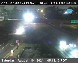 SB 805 at El Cajon Blvd (On Ramp)