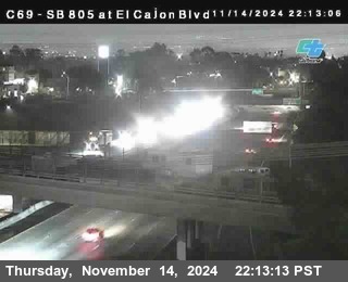 SB 805 at El Cajon Blvd (On Ramp)