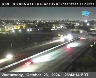 SB 805 at El Cajon Blvd (On Ramp)