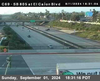 SB 805 at El Cajon Blvd (On Ramp)