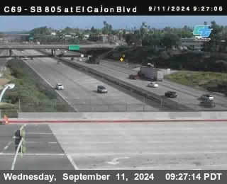 SB 805 at El Cajon Blvd (On Ramp)