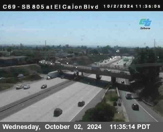 SB 805 at El Cajon Blvd (On Ramp)