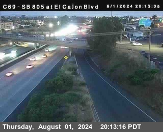 SB 805 at El Cajon Blvd (On Ramp)