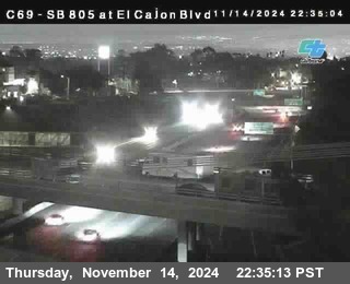 SB 805 at El Cajon Blvd (On Ramp)