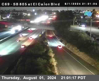 SB 805 at El Cajon Blvd (On Ramp)