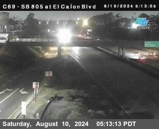 SB 805 at El Cajon Blvd (On Ramp)