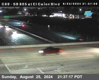 SB 805 at El Cajon Blvd (On Ramp)