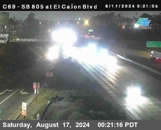 SB 805 at El Cajon Blvd (On Ramp)