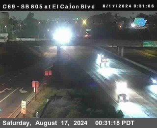 SB 805 at El Cajon Blvd (On Ramp)