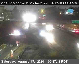 SB 805 at El Cajon Blvd (On Ramp)