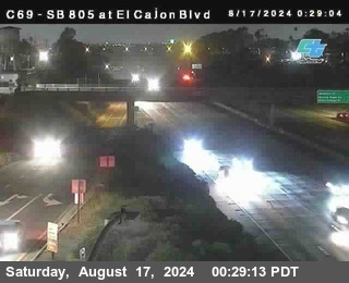 SB 805 at El Cajon Blvd (On Ramp)