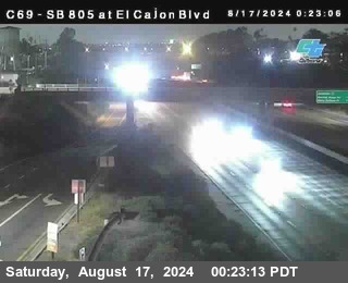 SB 805 at El Cajon Blvd (On Ramp)