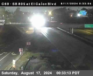 SB 805 at El Cajon Blvd (On Ramp)