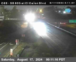 SB 805 at El Cajon Blvd (On Ramp)