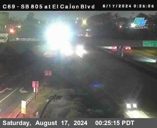 SB 805 at El Cajon Blvd (On Ramp)