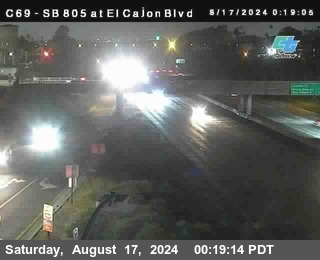 SB 805 at El Cajon Blvd (On Ramp)