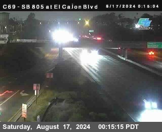 SB 805 at El Cajon Blvd (On Ramp)