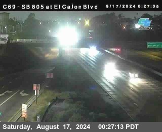 SB 805 at El Cajon Blvd (On Ramp)