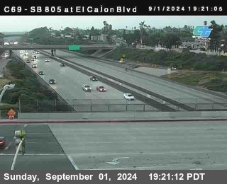 SB 805 at El Cajon Blvd (On Ramp)