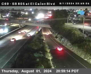 SB 805 at El Cajon Blvd (On Ramp)