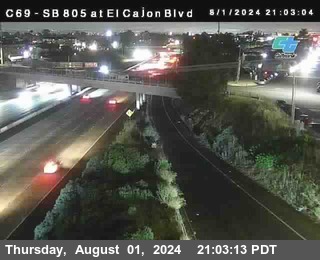 SB 805 at El Cajon Blvd (On Ramp)