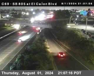 SB 805 at El Cajon Blvd (On Ramp)