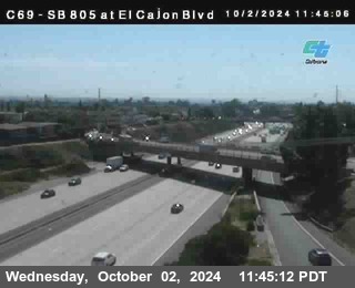 SB 805 at El Cajon Blvd (On Ramp)