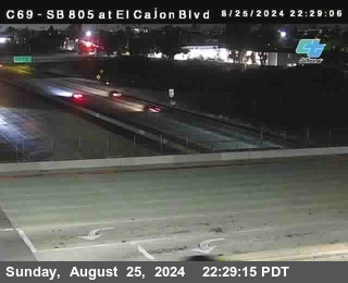 SB 805 at El Cajon Blvd (On Ramp)