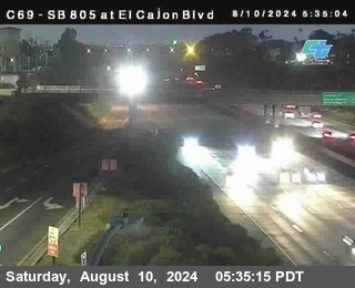 SB 805 at El Cajon Blvd (On Ramp)