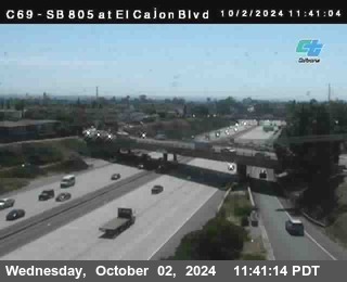 SB 805 at El Cajon Blvd (On Ramp)