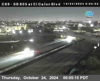 SB 805 at El Cajon Blvd (On Ramp)