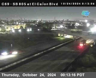 SB 805 at El Cajon Blvd (On Ramp)