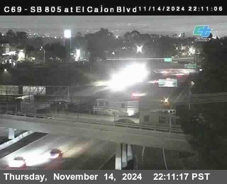 SB 805 at El Cajon Blvd (On Ramp)