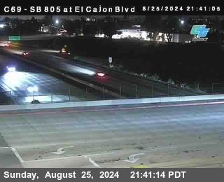 SB 805 at El Cajon Blvd (On Ramp)