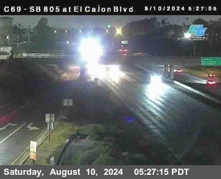 SB 805 at El Cajon Blvd (On Ramp)