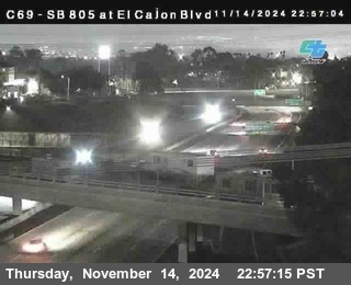 SB 805 at El Cajon Blvd (On Ramp)