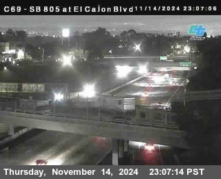 SB 805 at El Cajon Blvd (On Ramp)