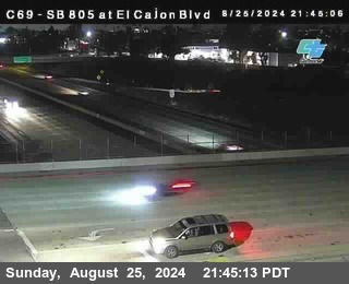 SB 805 at El Cajon Blvd (On Ramp)