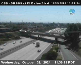 SB 805 at El Cajon Blvd (On Ramp)