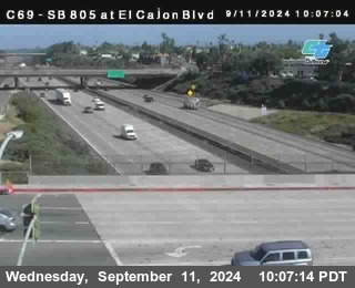 SB 805 at El Cajon Blvd (On Ramp)