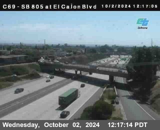 SB 805 at El Cajon Blvd (On Ramp)