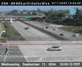 SB 805 at El Cajon Blvd (On Ramp)