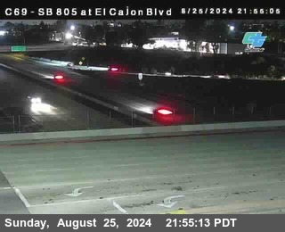 SB 805 at El Cajon Blvd (On Ramp)