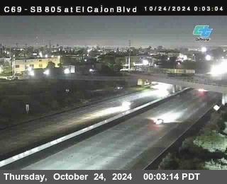 SB 805 at El Cajon Blvd (On Ramp)