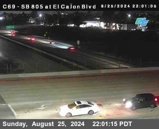 SB 805 at El Cajon Blvd (On Ramp)