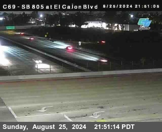 SB 805 at El Cajon Blvd (On Ramp)