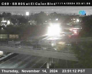 SB 805 at El Cajon Blvd (On Ramp)