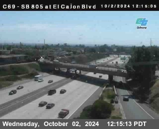 SB 805 at El Cajon Blvd (On Ramp)